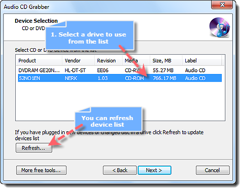 Select a Drive Select a Drive