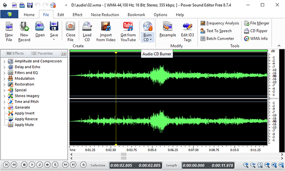 Insert the Audio CD Insert the Audio CD