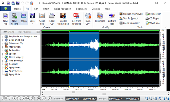 Add Audio File Add Audio File