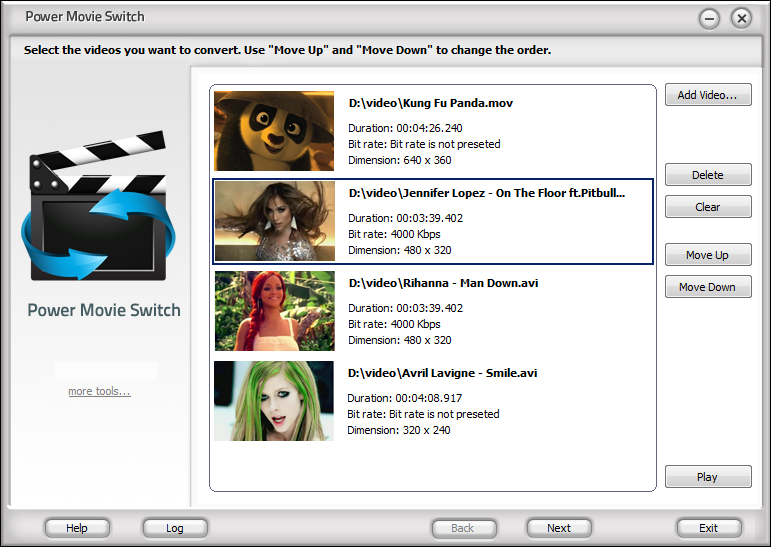 Power Movie Switch Screenshot